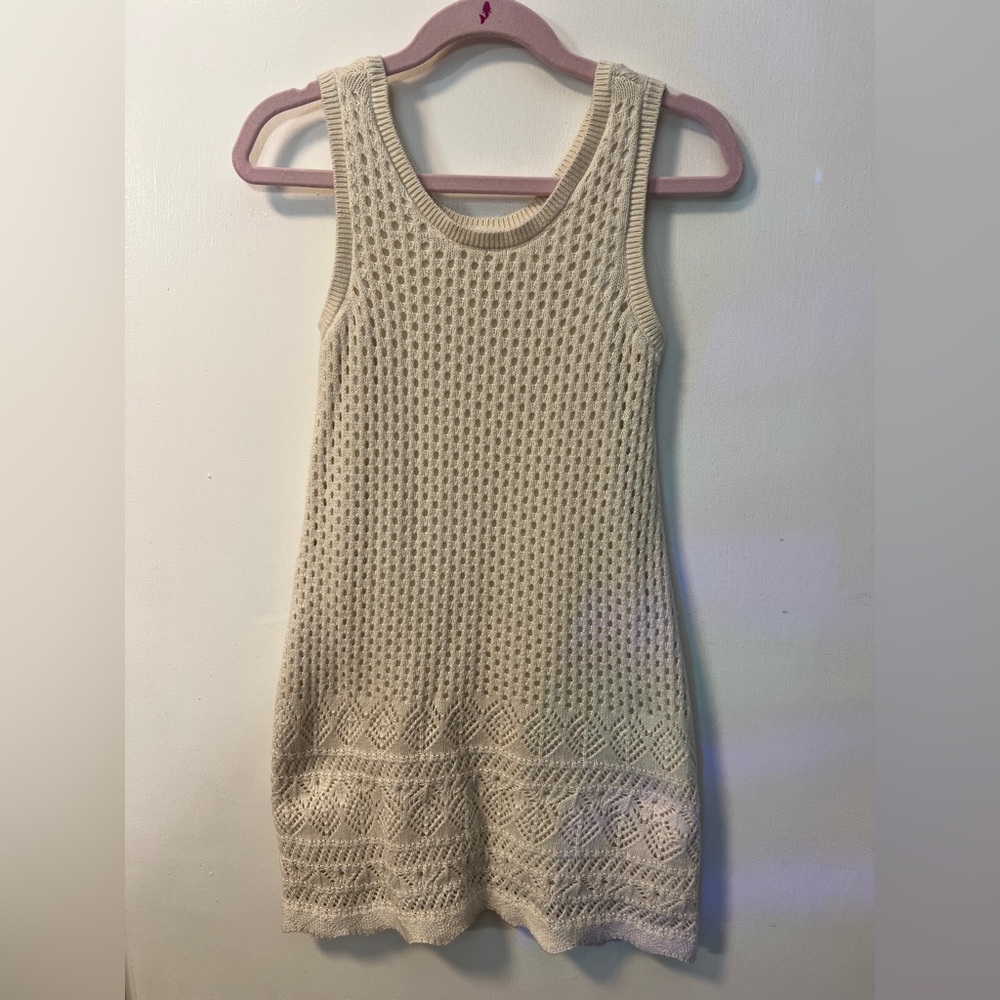 OshKosh B'gosh Ivory Knit Sleeveless Dress